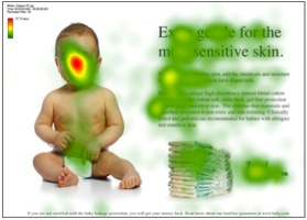 Heat Map Focusing on Baby's Face