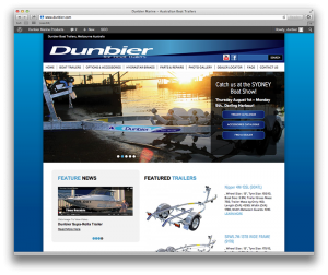 Dunbier Boat Trailers Web Design